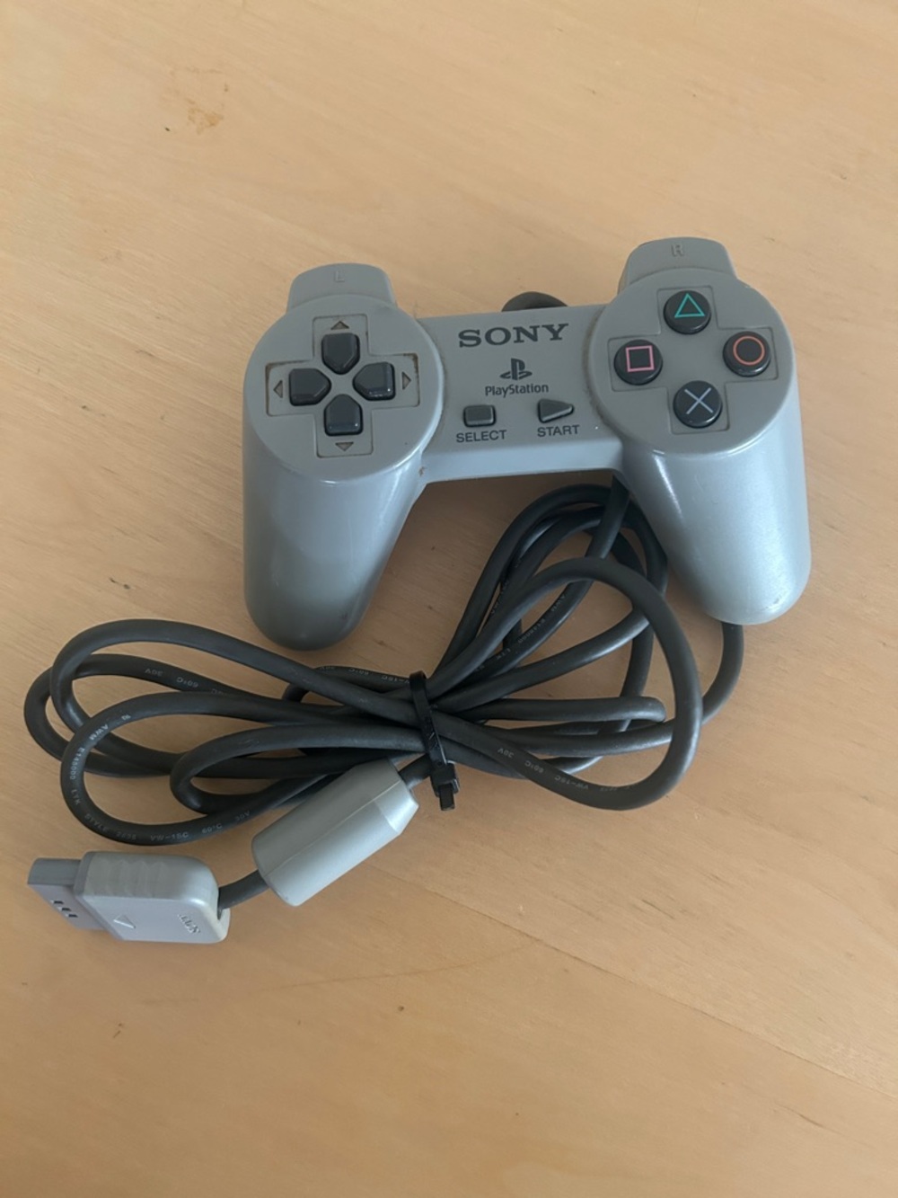 Sony Silver PlayStation Wired Controller with Classic Button Layout
